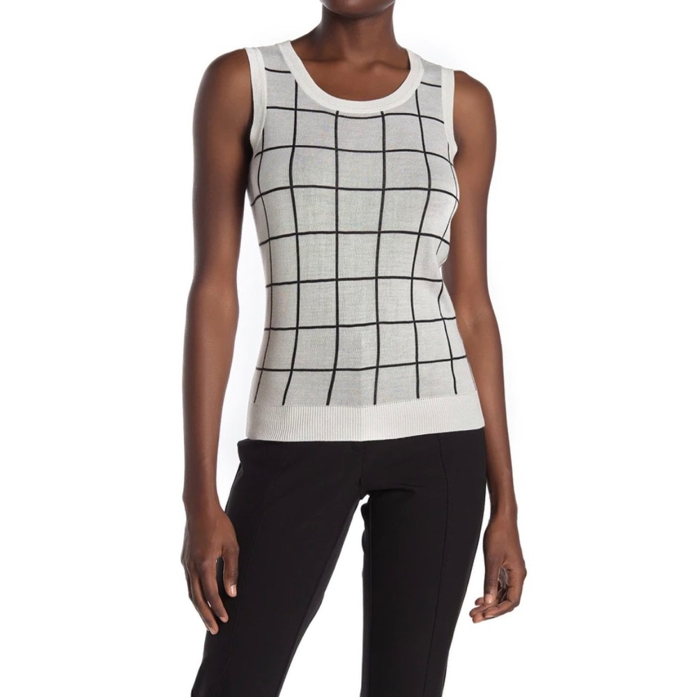 Halogen Checkered Vest